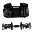 Dumbbell Halter Regulável Anilhas 24Kg Gallant Elite Pro (GDB24R0A-PT)
