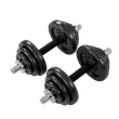 Kit Anilhas + Halteres Gallant Na Maleta 20kg Elite Cromado (GDB20R1A-PT)